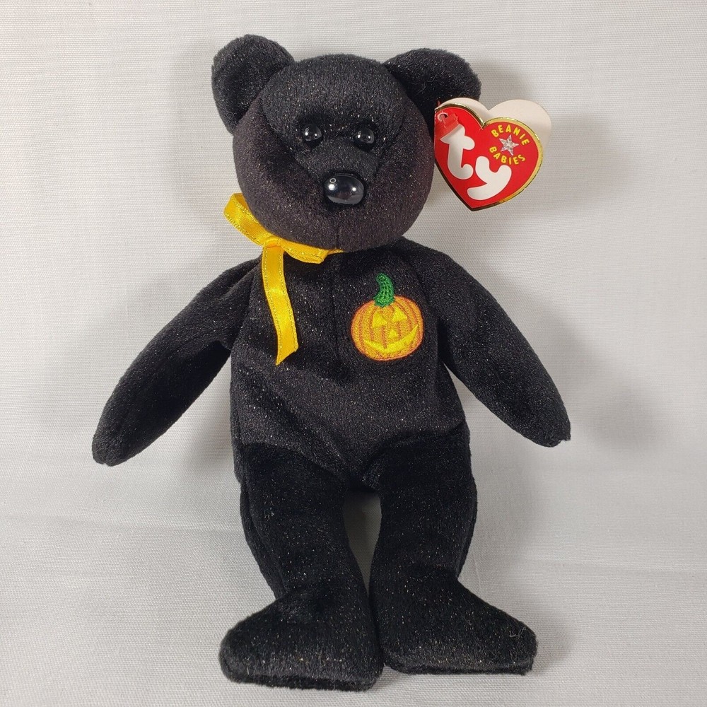 Ty Beanie Babies Haunt The‎ Halloween Bear Retired With Tags 8"